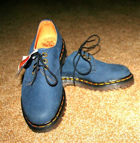 blue suede doc martens.